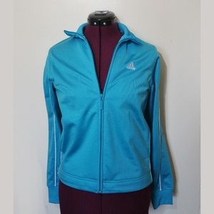 Adidas Blue Track Jacket Womens Small